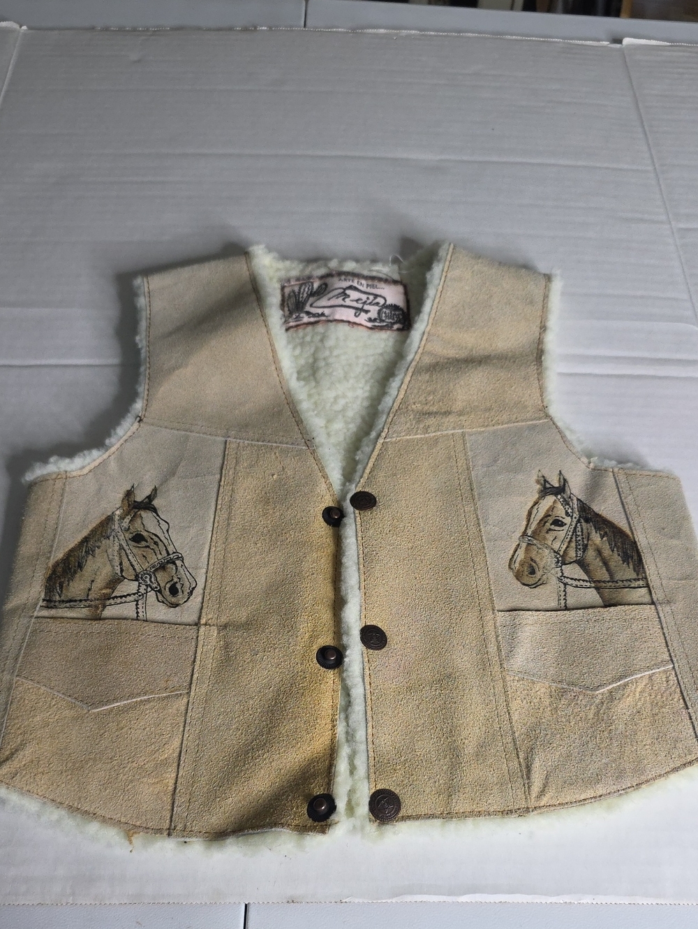 Western MEJIA Hirse Leather Vest